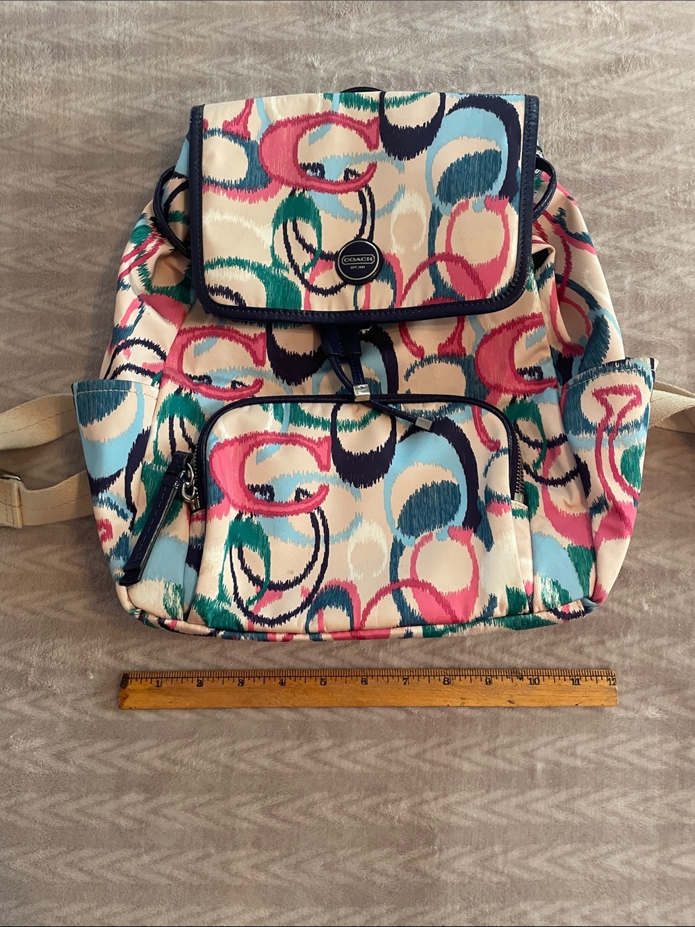 Vintage Ikat Poppy collection backpack